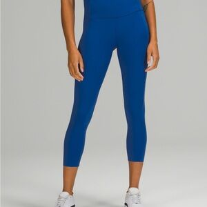 Lululemon Athletica fast free 23 Blue Cropped Leggings High-Waisted (new)
